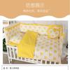Cama de emenda circunferência da cama algodão bebê roupa de cama renda algodão anticolisão pode ser personalizada para quatro estações removível e lavável