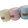 Emoji Boca Grande Taza de Enjuague Bucal 3D Dibujo Animado Lindo Soporte para Cepillo de Dientes Hogar Pareja Taza para Lavarse Dientes Estudiante Soporte de Dientes de Alto Valor