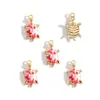 Acessórios para Joias de Liga DIY Estampados Animal Marinho Tubarão Tartaruga Concha Pingente Pulseira Colar Pingente W488