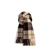 Bufanda a Cuadros Atmosférica para Mujer, Otoño e Invierno, Cachemira Sintética, Extra Larga, Engrosada, Bufanda Cálida para el Cuello, Versátil, Transfronteriza
