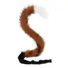Cola de Animal de Peluche Realista Hecha a Mano Cola de Gato Accesorio de Cosplay para Eventos, Fiesta, Linda Cola de Chica Gato