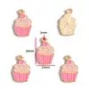 Accesorios para Joyería de Aleación con Goteo de Aceite Hechos a Mano Serie Corazón Día de San Valentín Colgante Pulsera Llavero Serie Colgante W519