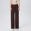 Calça de Yoga Solta Transfronteiriça para Mulheres, Cintura Alta para Treinamento de Pilates, Secagem Rápida para Fitness Corrida Calças de Perna Larga