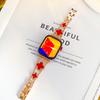 Pulseira estilo Xiaoxiang de trevo de quatro folhas para millet 8/9pro/red rice 4/huawei fit3/apple watch 1ª a 10ª gerações