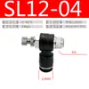 Conector de Engate Rápido para Tubo de Ar Tipo L Válvula Borboleta Válvula de Controle de Velocidade Conector de Válvula Reguladora de Metal Lsa/Sl6-01/Sl8-02