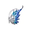 Traje Elegante Accesorios de Alta Gama Broche para Mujer, Broche Exquisito Degradado, Pin de Cristal a la Moda, Broche de Mariposa