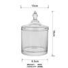 Pote de Vidro Transparente Embossado Multitipo Simples para Doces Doméstico Pequena Capacidade Pote de Vidro para Armazenamento de Doces Frutas Secas Diversas