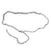 Cinto de corrente de pérolas de duas seções para mulheres, decoração de vestido, verão, versátil, corrente de saia, cinto de corrente JK, corrente de calça, acessórios de garota quente