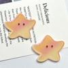 Accesorios de Serie Oceánica Creativa de Acrílico Grande Delfín Estrella de Mar Broche Pin para el Cabello DIY Pegatina para Refrigerador