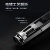 Bestseller transfronterizo: Encendedor recargable Baicheng Raptor cross doble llama azul con bloqueo de llama, pequeña linterna, venta al por mayor del fabricante