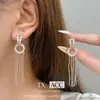 Pendientes Coreanos de Nuevo Estilo con Borlas de Diseño Asimétrico, Pendientes Elegantes y Versátiles de Estilo Dulce y Fresco