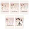 Estuche de Navajas para Cejas Tijeras para Cejas Anti-rayaduras Pinzas Set Herramientas de Maquillaje Cuchillas Plegables Herramientas de Maquillaje Tijeras