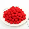 3cm 10 Piezas Por Paquete Bolas Blancas de Pelo de Alta Elasticidad Bolas de Pelo Pequeñas Coloridas de Poliéster Accesorios de Bolas de Felpa de Poliéster para Manualidades