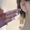 Pendientes de Perla Retro Franceses de Nicho Colgantes Geométricos de Perla Dos Formas de Usar Accesorios de Pendientes de Uso Diario