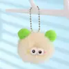 Lindo Colgante de Peluche de Ojos Grandes con Orejas Lindas, Bola de Pelusa Suave y Linda de Dibujos Animados, Llavero para Coche, Colgante para Mochila