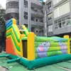 Casa de juegos inflable familiar con circuito de obstáculos