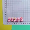 Tamaño pequeño Capibara Rosa diy Gel de Crema Funda para Teléfono Accesorios para el Cabello Llavero Refrigerador Accesorios de Resina