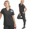 Ropa para Lavar a Mano Transfronteriza Nuevos Productos Hombres y Mujeres Secado Rápido Manga Corta Enfermeras Orales Doctores Paño Desechable Ropa de Trabajo Uniformes