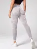 Calça de Yoga Europeia e Americana Sem Costura Lavada Fosca Feminina Apertada Esportiva Cintura Alta Levanta Bumbum Pêssego Calça Fitness