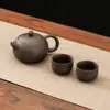 Olla Fengming Descoloración por Agua Caliente Zisha Xishi Olla Tetera Semimanual Tetera Doméstica Gran Montón Dragón Dorado y Fénix