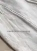 ¡Recomendación de Producto Original! Pantalones Rectos de Lino Blanco Hechos a Mano para Mujer, Tiro Alto de Principios de Primavera con Cordón, Caída Suelta, Pierna Estrecha Ancha