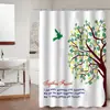 Cortina de Ducha Amazon Nueva Decoración de Baño Transfronteriza Tela Estilo Europeo Nuevo Poliéster Estampado Cortina Divisoria Cortina de Ducha Zhejiang