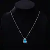 Novo Conjunto de Joias Anel Colar Pingente de Cabacinha Turquesa Imitação Estilo Chinês Retrô Brilho Leve Alta Qualidade Estilo Nacional Brincos