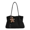 Moda Japonesa Coreana Tacto de Alta Gama Textura Tejida Estampada 2026 Bolso Tote Grande de Hombro Único y de Mano para Mujer Otoño Invierno Nuevo