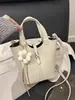 Bolso de cubo nuevo y sencillo, moda de primavera, bolso de hombro y bandolera minimalista texturizado, bolso de mano para mujer para el trabajo, bolso de exportación