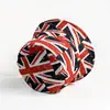 Comércio Exterior Padrão Bandeira Britânica Chapéu de Pescador Amazon Primavera e Verão Chapéu de Sol para Praia ao Ar Livre Versátil Uso Dupla Face