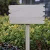 Estaca de Suelo Anticorrosión para Huerto Señal Tablero Vertical para Guardería Etiqueta de Planta Señal Señalización Exterior Señal de Madera Grabado