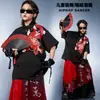 Roupa Infantil Moderna de Dança de Rua Hip-Hop Estilo Chinês Meninos Solta Fashionável Infantil Hip-Hop Cool e Bonito Roupa de Apresentação Estilo de Rua