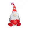 Sobre del Día de San Valentín Chino Transfronterizo Muñeca Corazón de Melocotón Lindo Muñeco Sin Rostro Rudolph Adornos de Regalo para el Día de San Valentín