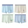 Ropa Interior para Niños, Calzoncillos tipo Boxer de Algodón Puro para Niños, Calzoncillos tipo Boxer para Bebés Niños, Calzoncillos tipo Boxer para Niños Tallas Mediana y Grande, Antibacteriano 100A