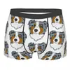 Dropshipping con Imágenes Se Puede Convertir en Ropa Interior Boxer Elástica Cómoda Transpirable para Hombre con Estampado de Gato 3D para Mascotas y Perros