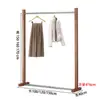Estante de Exhibición para Tienda de Ropa, Perchero de Pie Estilo Isla Color Nogal, Estante de Exhibición Estilo Vintage de Acero Inoxidable para Tiendas de Ropa para Mujeres