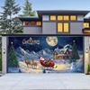 Fondo de Tela Transfronterizo Nuevo de Navidad para Puerta de Garaje Decoración de Fiesta Navideña Árbol de Navidad Fondo de Amazon Tela Colgante en