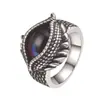 Anillo Ojo de Dios para Joyería de Amazon Transfronterizo Anillo Ojo de Demonio Bruce Acero de Titanio Joyería para Hombres Gema