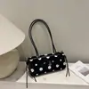 Cross2026 Outono Nova Bolsa Elegante Versátil de Ombro Único Alto Aparência Design de Nicho para o Trabalho Bolsa de Mão Bolinhas Bolsa de Braço