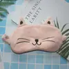 Máscara de ojos de felpa con sombreado de animal de dibujos animados linda conejo divertido otoño e invierno máscara de ojos de dibujos animados
