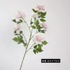 Flor de Camelia Artificial de Rama Única Escena Diseño Estudio Fotografía Accesorios Decoración del Hogar Arreglo Floral Ramo Artificial