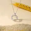 Colar de Casal Original Kapok e Carvalho Prata Esterlina 925 Design Mori Nicho Corrente Clavícula Presente de Dia dos Namorados
