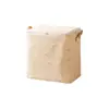 Caja de almacenamiento de tela para ropa y edredones de dormitorio, impermeable y a prueba de humedad, con tapa, organizador de ropa, esencial para la vida diaria