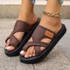 2024 nuevas zapatillas de malla transpirable con punta de pez, estilo europeo y americano, antideslizantes, resistentes al desgaste, suela suave, zapatillas de playa para mujer