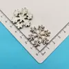 Galvanizado Oso Artificial Pajarita Copo de Nieve Corona Flor Plástico Accesorios Diadema DIY Agarrador Funda de Teléfono Celular Hebilla de Zapato Pegatina