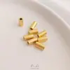 Retención de Color Fuerte Arena Dorada Cintura Delgada Cuentas Tubo Cuentas Barril Cuentas Guisante Luna Trébol de Cuatro Hojas Separadores de Cuentas Cuentas para Joyería Hecha a Mano DIY