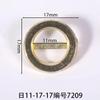Diámetro interior 11 mm Hebilla japonesa galvanizado redondo color blanco galvanizado color arma hebilla rollo trefilado de bronce fábrica venta al por mayor diy