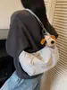 Bolso cruzado para mujer, gran capacidad, bolso ligero tipo dumpling, nuevo modelo Ins estilo coreano, bolso sencillo para estudiante, bolso de hombro de moda para mujer