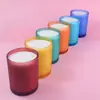 Taza de Vela de Color Portavelas Esmerilado Taza de Aromaterapia Adornos Nórdicos Simples Manualidades para Celebraciones en Casa Vela Aromática