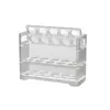Caja de Almacenamiento de Huevos Uso en Refrigerador Caja para Conservar Frescura Tipo Cajón Puerta Lateral Caja Especial para Huevos Rejilla para Huevos Charola para Huevos Ahorro de Espacio